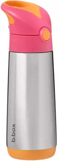 Thermos Bottle 500ml Straw B.box Strawberry Shake
