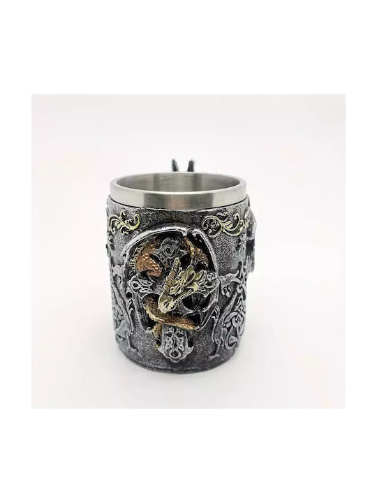 Tasse 3d Becher Metallisch Mehrfarbig 500ml 11007