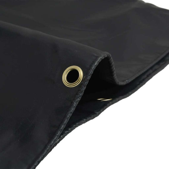 vidaXL Waterproof Tarpaulin 600gr/m² 2x1.5m. Heavy Duty Black