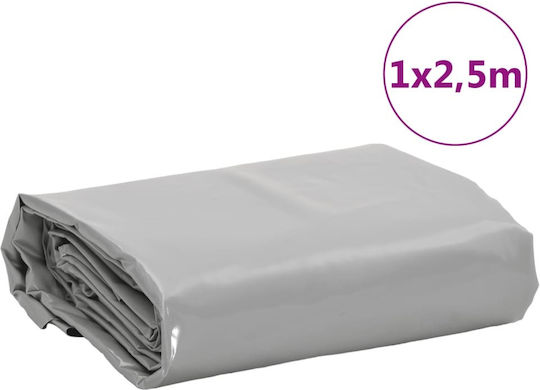 vidaXL Waterproof Tarpaulin 600gr/m² 2.5x1m. Heavy Duty Gray
