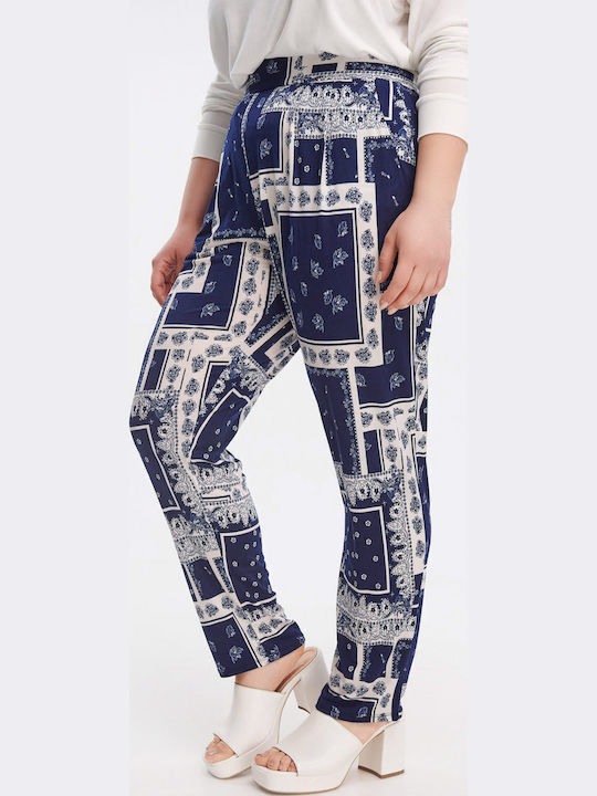 Women's Fabric Trousers with Elastic Tapered Line Lahore