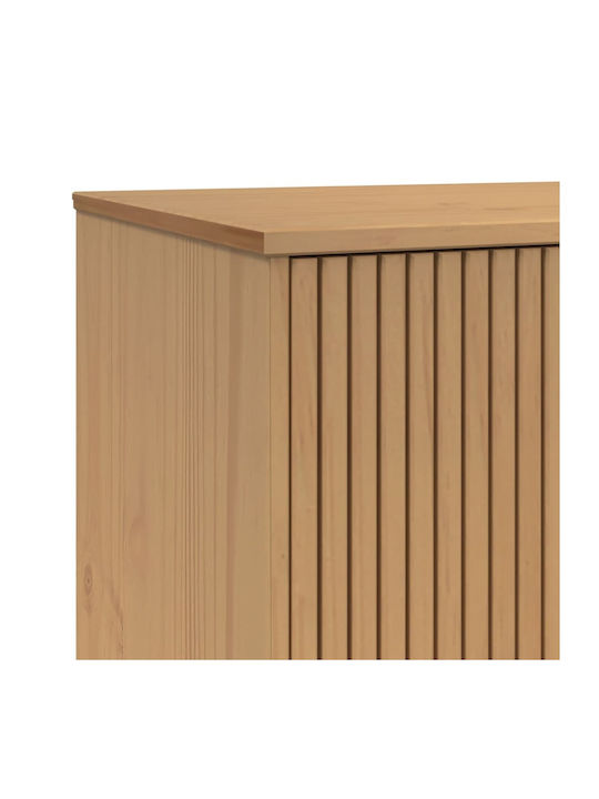 Μπουφές Ξύλινος με Συρτάρια Καφέ 114x43x73.5cm