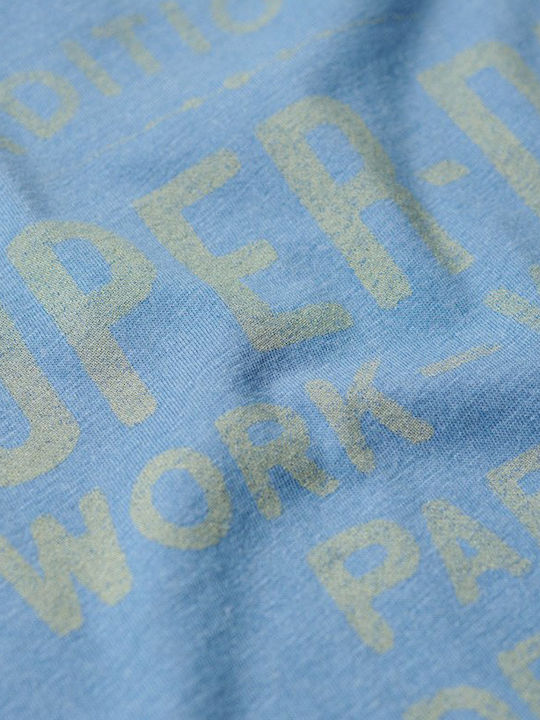 Superdry D1 Ovin Damen T-shirt Blau