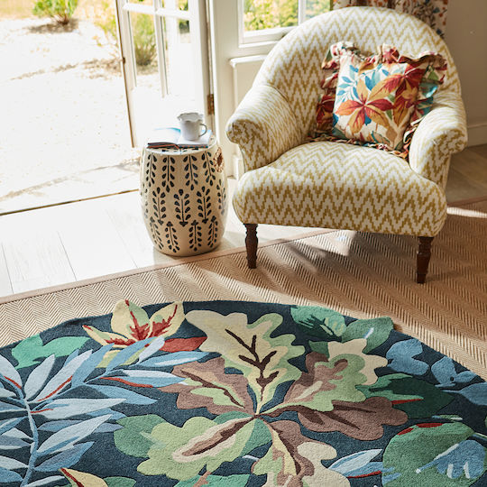 Sanderson Covor Rotund Pădure verde