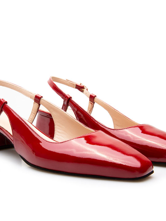 Labrini Patent Leather Burgundy Heels