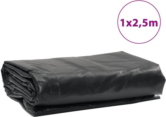 vidaXL Водоустойчив Брезент 600гр/кв.м 2.5x1м. Тежък товар Сив