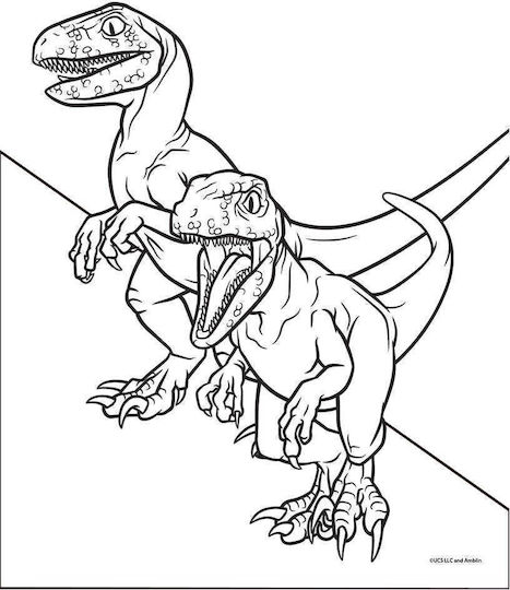 Diakakis Heft Geregelt 24 Blätter Jurassic 1Stück