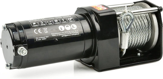 Geko Electric 4x4 Car Winch 12V with Towing Capacity 1361kg