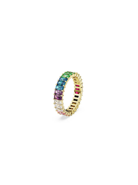 Swarovski Damen Ring mit Steinen aus Gold