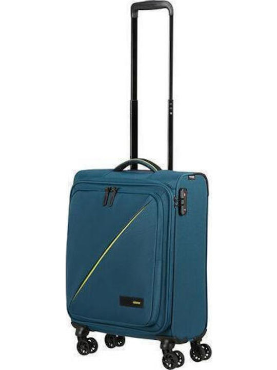 American Tourister Take2Cabin Reisekoffer Kabine Stoff Harbor Blau mit 4 Räder Höhe 55cm
