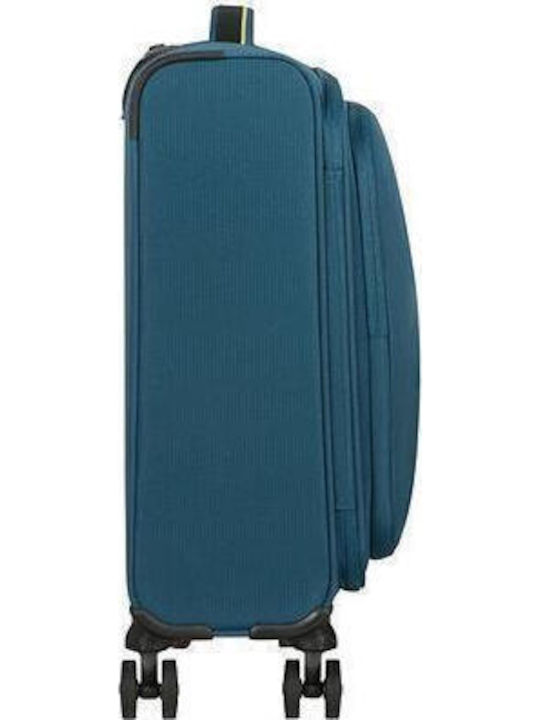 American Tourister Take2Cabin Reisekoffer Kabine Stoff Harbor Blau mit 4 Räder Höhe 55cm
