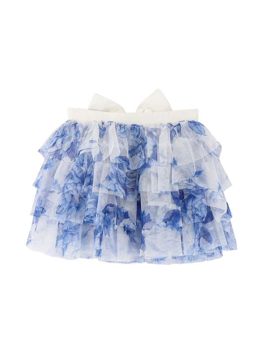 Kinder Rock aus Tüll Blumen Blau Abbie Snowdrop