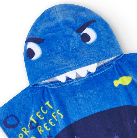 Tuc Tuc Kids Beach Poncho Blue 62 x 62cm