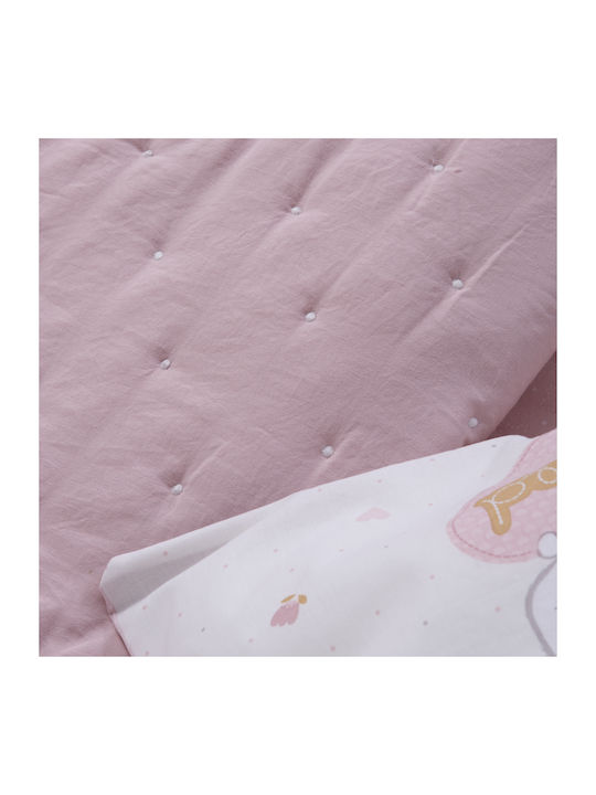 Nef-Nef Homeware Baby Quilt Shy Pink 80x110cm Shy Pink