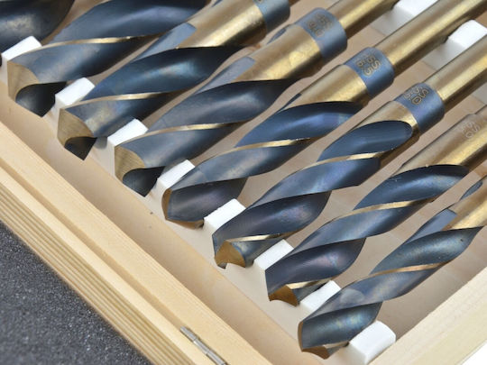 Geko Drill HSS Titanium with Cylindrical Shank for Metal και Wood 13mm / 16.5mm / 20.5mm / 25.5mm