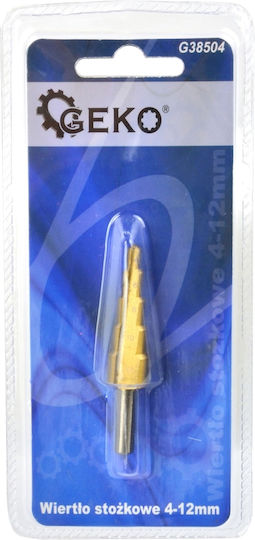 Geko Conical Drill HSS Titanium with Cylindrical Shank for Metal