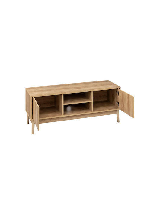 TV Stand Wooden Abana Brown L120xW39xH48cm