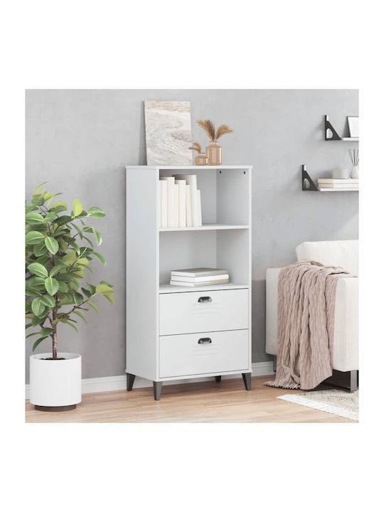 Viken White Bookcase 60x35x123cm