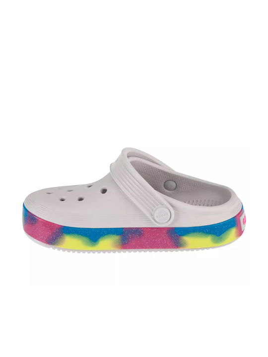Crocs Glitter Band Copii Pantofi de Plajă Albi