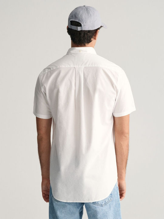Short-sleeved Cotton Shirt White