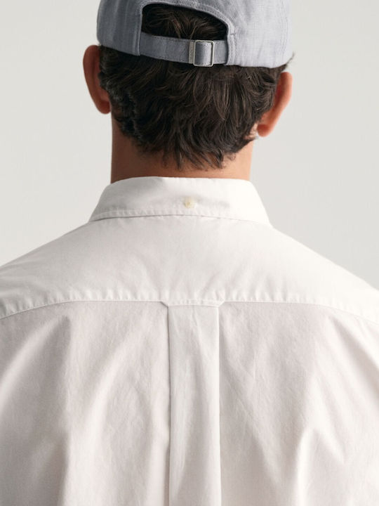 Short-sleeved Cotton Shirt White