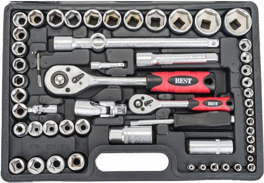 Powermat Set de chei tubulare și clichet 1\2" & 1\4"