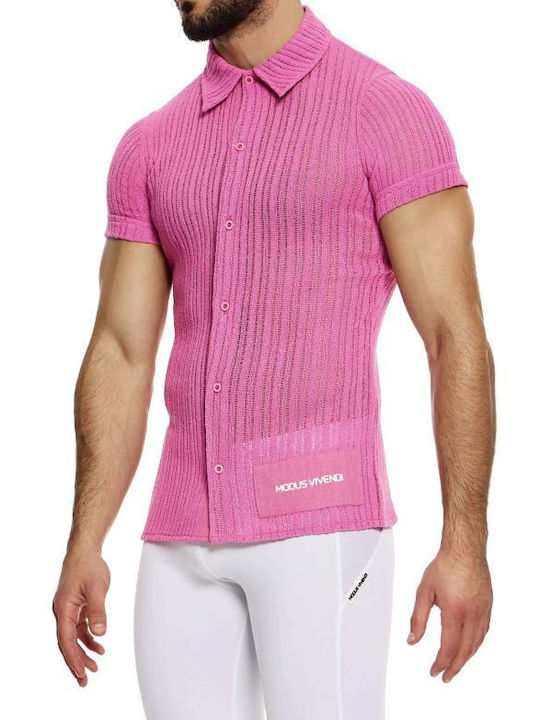 Modus Vivendi Men's Shirt Striped Pink