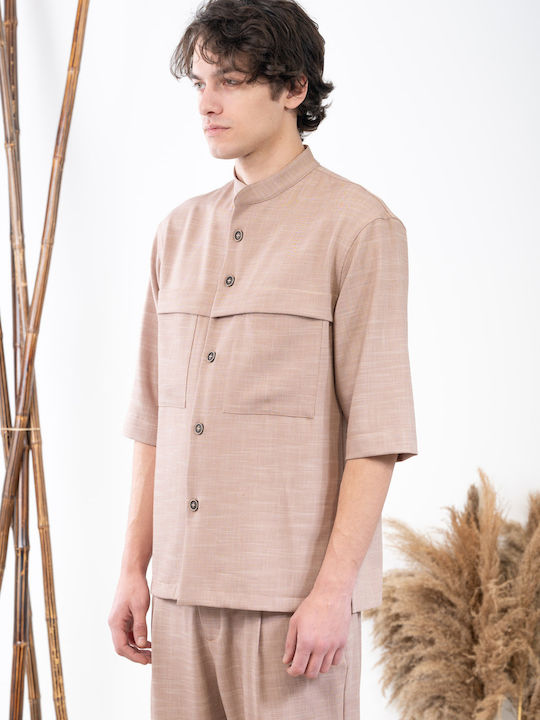 Vittorio Artist Vittorio Herrenhemd Overshirt Rosewood