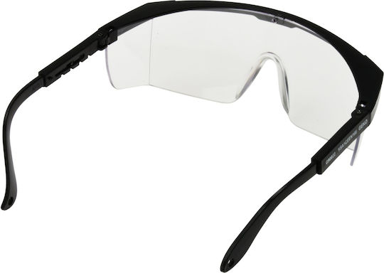 Geko Safety Glasses for Protection with Transparent Lenses 1pcs