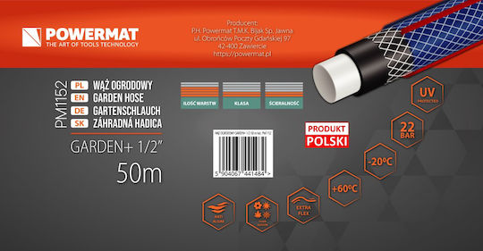 Powermat Furtun de grădină Udare 1/2" 50m