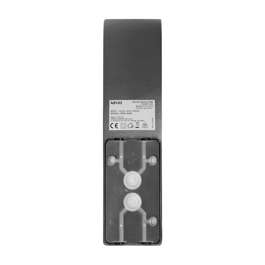 Adviti Wandmontierte Außen-Hutleuchte LED IP65 20W mit Natürliches Weiß Licht