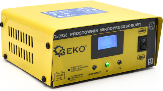 Geko Car and Motorcycle Battery Charger 6/12V