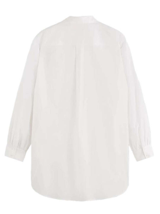 Scotch & Soda Langärmelig Damen Hemd White