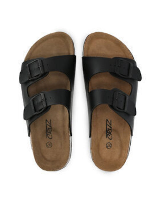 Cruz Women's Flat Sandals in Black Color