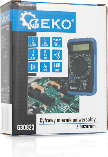 Geko Digitales Multimeter mit Summer mit AC / DC / Widerstandsmessung G30823