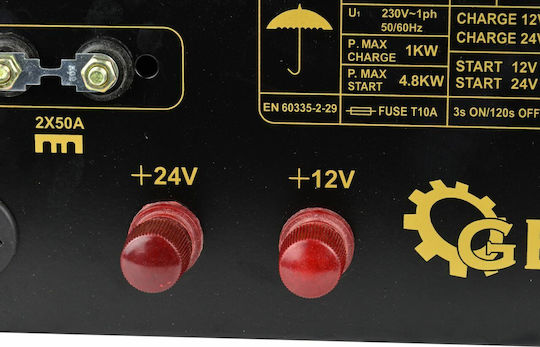 Geko Car Truck And Motorcycle Battery Charger 12/24V