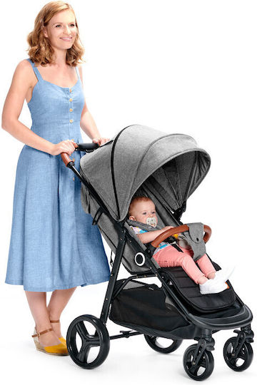 Kinderkraft Grande Plus Cărucior pentru Bebeluși Potrivit pentru Nou-născut Gri 9.8kg