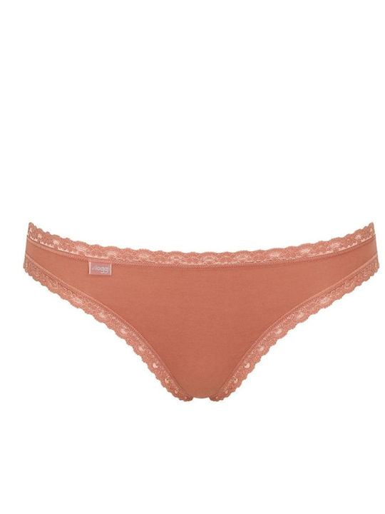 24/7 Weekend H Βαμβακερά Γυναικεία Slip 3Pack με Δαντέλα Πολύχρωμα