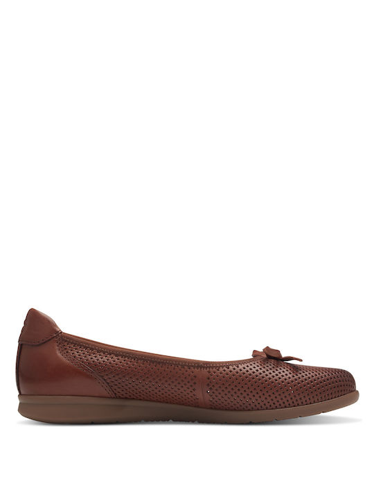 Tamaris Leather Ballerinas Brown