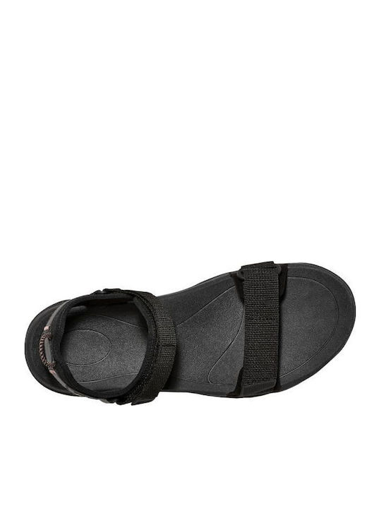 Women's Flat Sandals Sporty in Black Color
