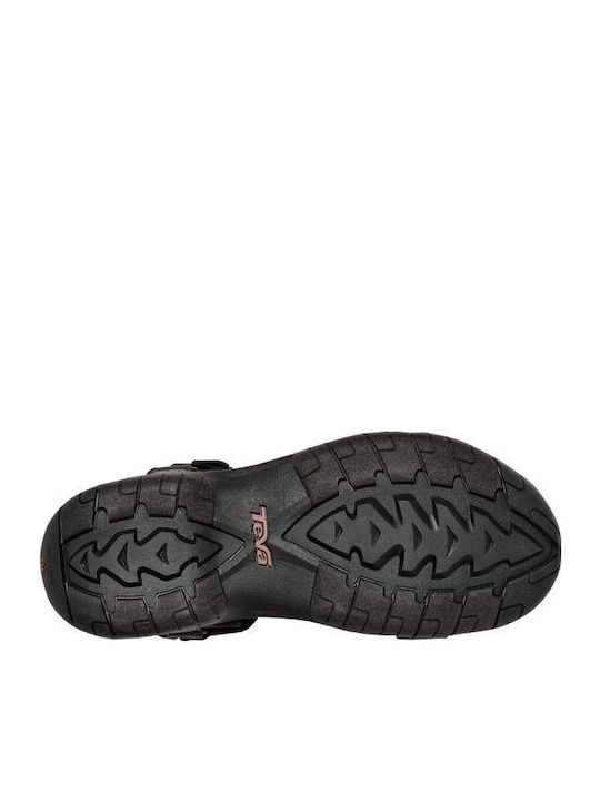 Women's Flat Sandals Sporty in Black Color