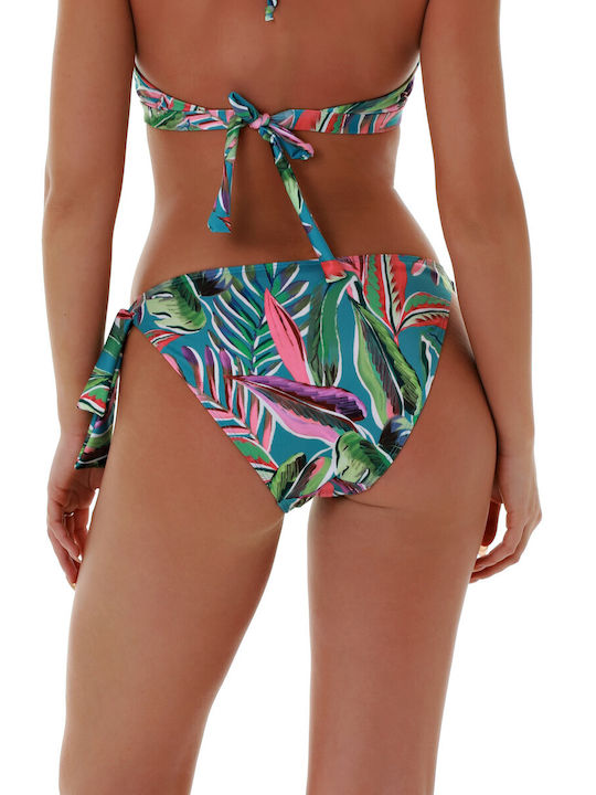 Bluepoint Bikini Alunecare cu Șnururi Verde