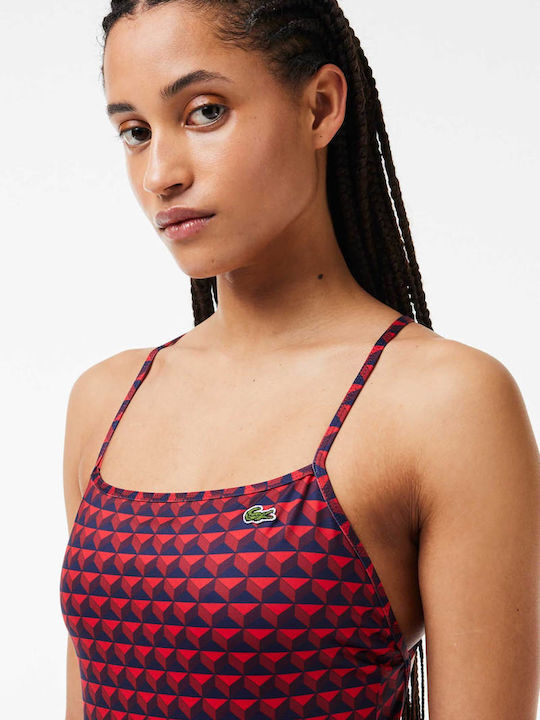 Lacoste One-Piece Swimsuit RED