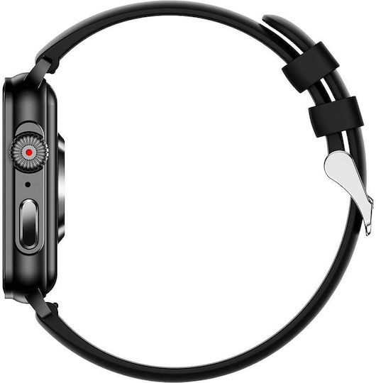 Lamtech LAM113522 Smartwatch mit Pulsmesser (Schwarz)