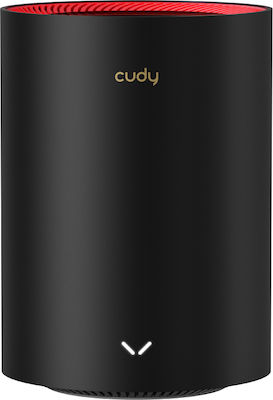 Cudy M3000 WiFi-Mesh-Netzwerk Zugriffspunkt Wi-Fi 6 Dualband (2,4 & 5 GHz) in Einzelner Bausatz Schwarz