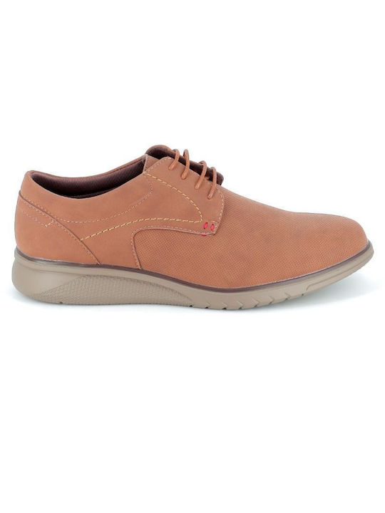 B-Soft Men's Leather Casual Shoes Beige