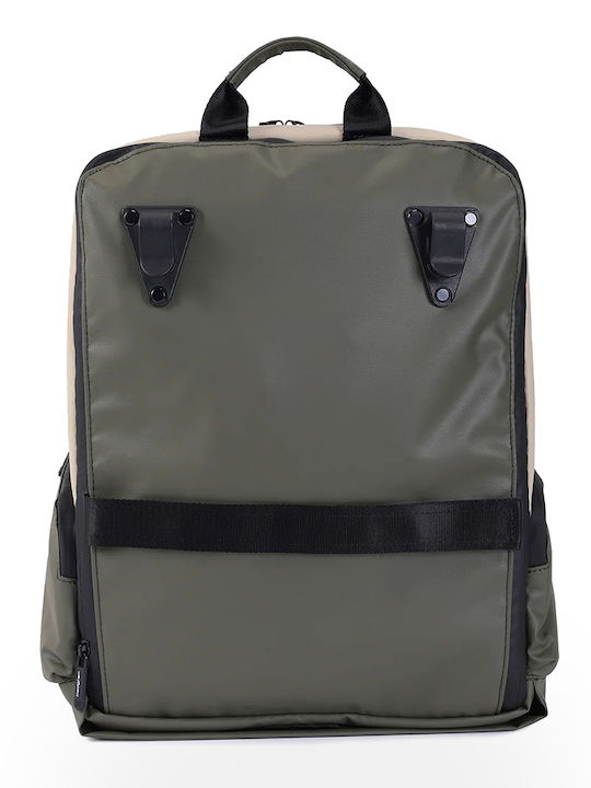 Hedgren Backpack Αδιάβροχο 17.36lt Μπεζ/Λαδί