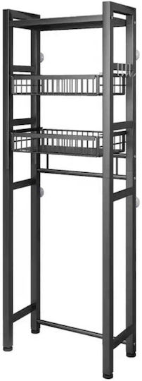 Quasar Rafturi de baie Raft de Baie Metalic cu 3 Rafturi 54x24x159.5cm