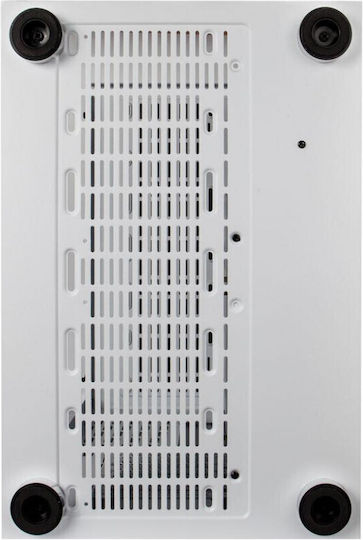1STPLAYER SP8 Gaming Midi Tower Computer Case with Side Window and RGB Lighting White