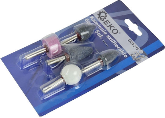 Geko G01211 Πέτρα Λείανσης με Αξονάκι 6mm